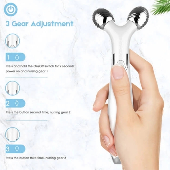 3D Micro-Current Facial Roller ✨ Hot/Cold Thermal Therapy Wrinkle Remover - Picture 5 of 11